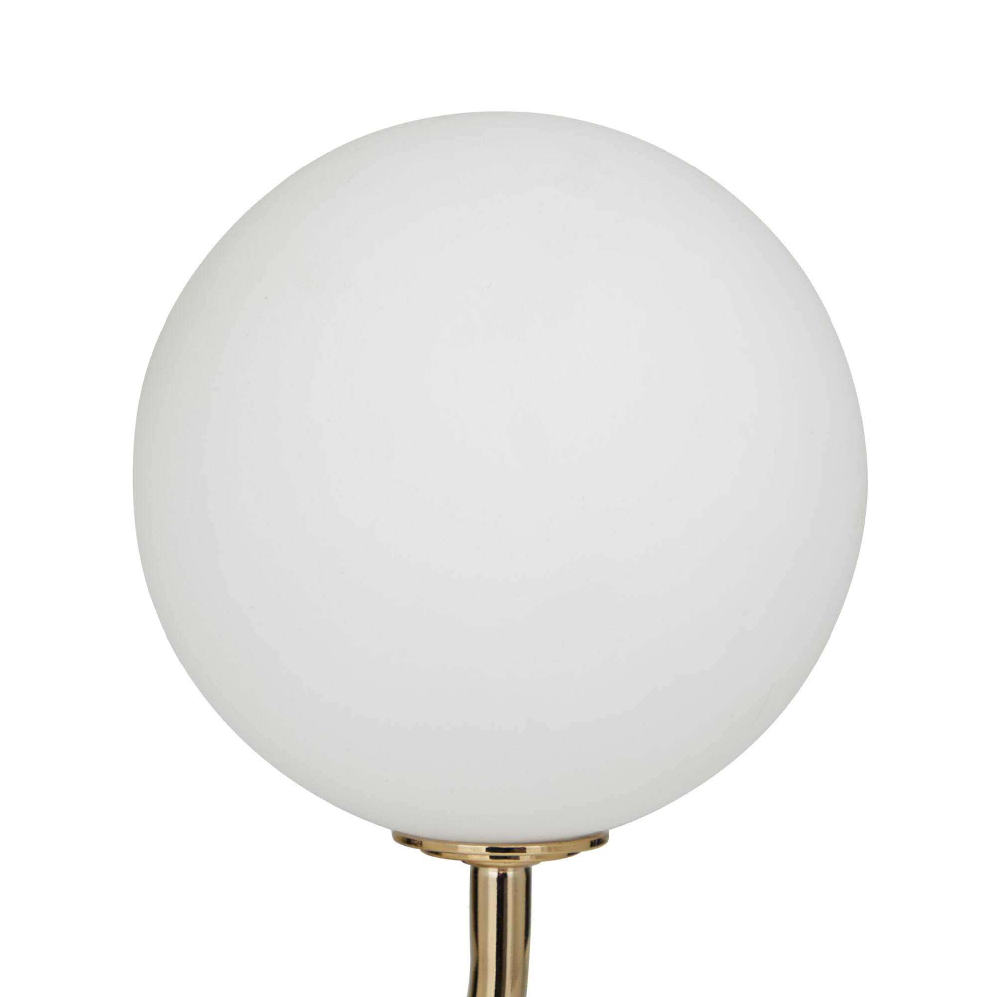 Gold Metal Contemporary Abstract Table Lamp, 10" x 11" x 18"